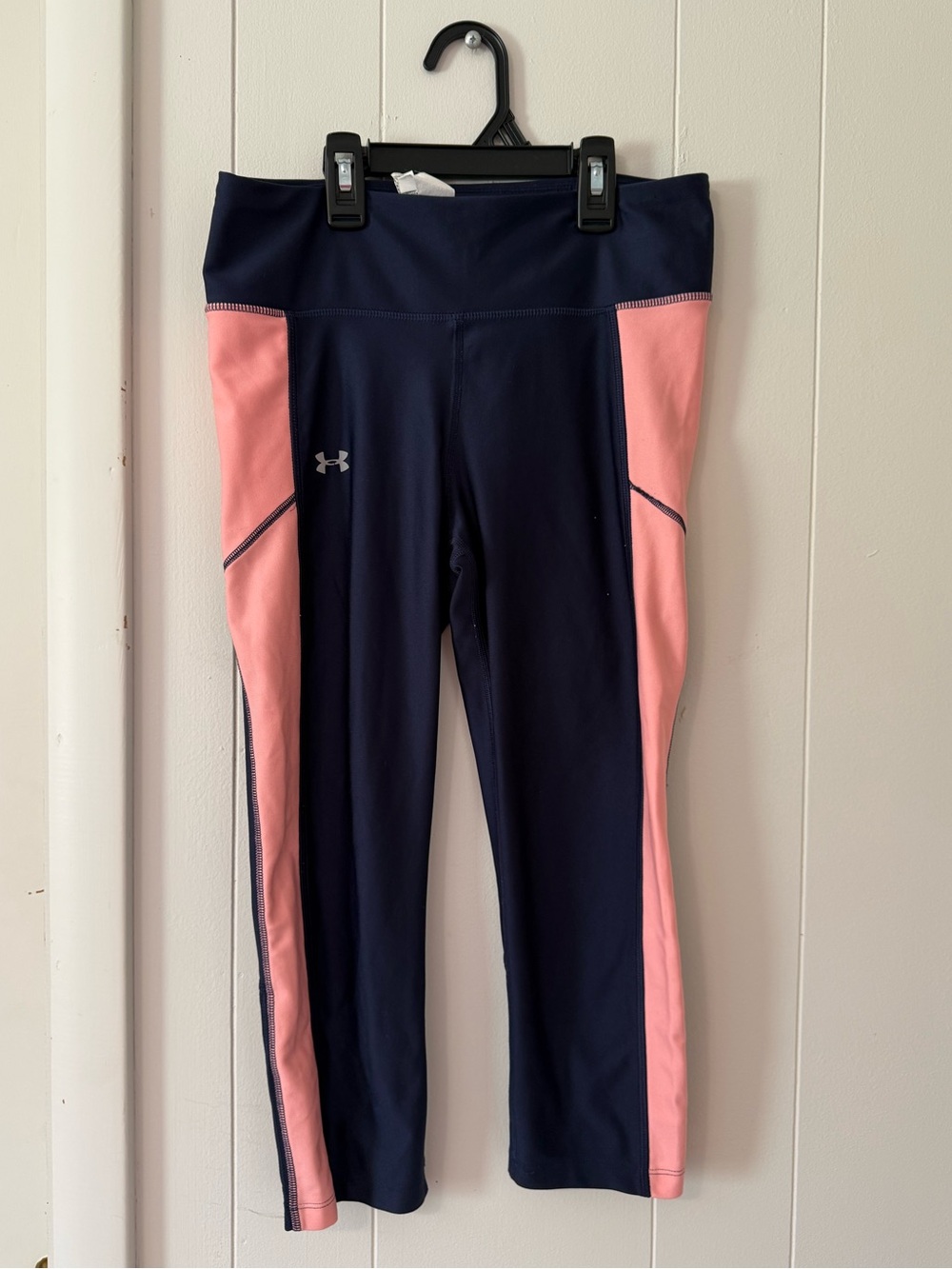 Under Armour Navy Blue and Pink Leggings